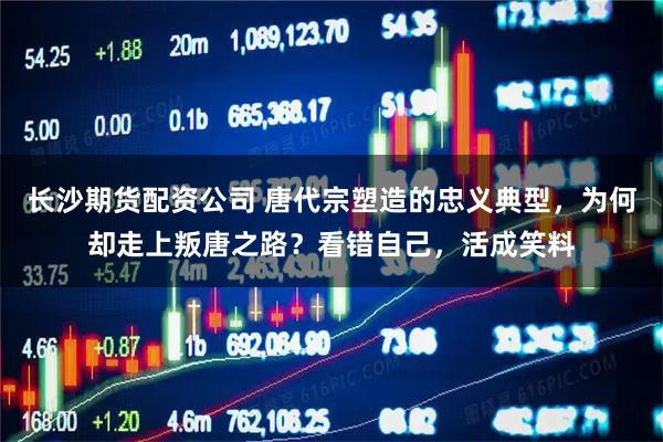 长沙期货配资公司 唐代宗塑造的忠义典型，为何却走上叛唐之路？看错自己，活成笑料