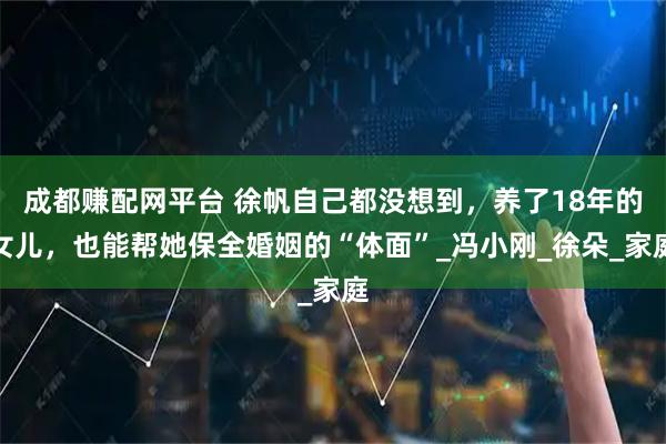 成都赚配网平台 徐帆自己都没想到,养了18年的女儿,也能帮她保全婚姻的“体面”_冯小刚_徐朵_家庭